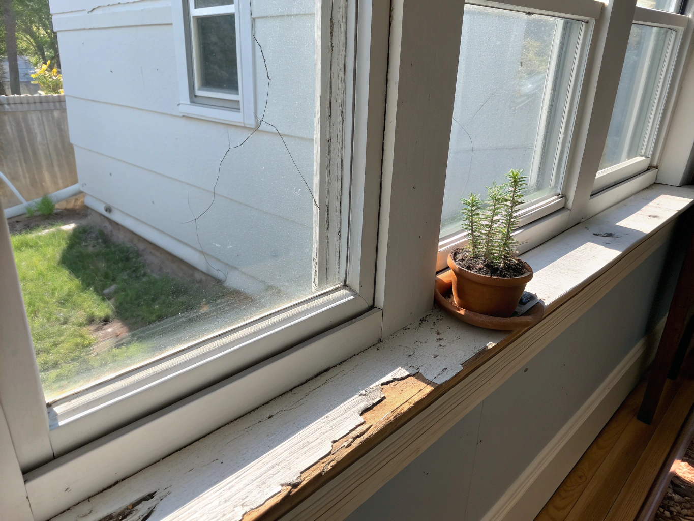 Window Screen Repair in Richmond Hill - Before